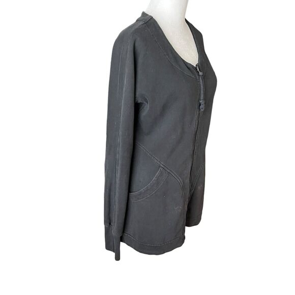 Prairie Underground Small Jacket Full Zip Organic Cotton Sweatshirt Black - Picture 12 of 15